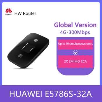 Odomknutý HUAWEI E5786 E5786s-32a 4G LTE-Rozšírené CAT6 FDD/TDD Mobile Wifi DL300Mbps Router PK E5778 E5885