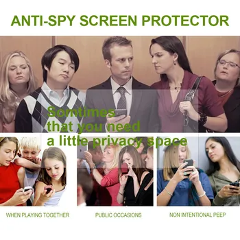 9H Úplné Pokrytie Tvrdené Sklo Anti-Spy Peeping Odlesky Pre Samsung Galaxy J2 J4 J6 Plus J8 2018 Privacy Screen Protector Film sklo