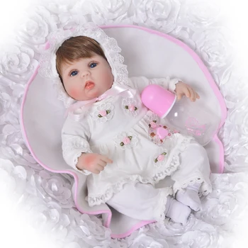 KEIUMI Najnovšie 42 cm Reborn Baby Doll Látkové Telo, 17 Palcové Reborn Bábiky Dievčatá, Hračky Pre Roztomilé Deti Playmates Vianočné Darčeky