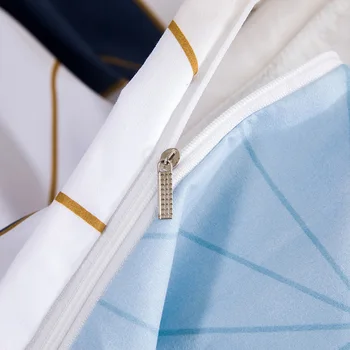 Modrá Perinu Set s obliečka na Vankúš Geometrické Módnych Domov posteľná bielizeň Kryt Nastaví Ružová Mäkké Obliečky Jeden Twin King Size Queen