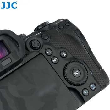 JJC Anti-Scratch Fotoaparát Telo Nálepky Ochranný Film Pokožky Držiak pre Canon EOS R6 Fotoaparát Pokožky Príslušenstvo Tieň Čierna