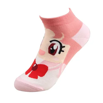 Cartoon Ponožky Vyhovovali Sailor Moon Ortuť Mars, Jupiter, Venuša Roztomilý Jar Leto Bežné dámskej Módy Bavlnené Športové Ponožky