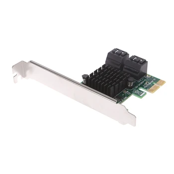 PCI-E slot karty PCI Express 1x 4-Portová Sata 3.0 III 6 G Converter Radič Karty Adaptéra
