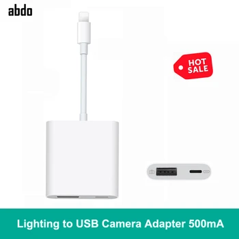 500mA Lightning konektor USB Digitálny Fotoaparát OTG Dátum Konektor kábel Kábel Adaptéra Pre iPad mini 2/3/4 Vzduchu iPhone 12 11 SE XR X XS Max 8/7/6