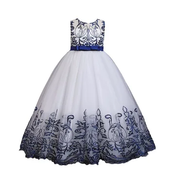 LZH 2021Children je Prom Šaty Strednej Dĺžky Čipky Princezná Šaty Pre Dievča vo veku 4-12 Rokov Veľký Luk Elegantné Šaty Pre Dievča, Chlapec Oblečenie