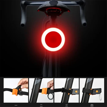 USB Nabíjateľné Bicykel Zadné Svetlo Chvost Lampa LED Požičovňa Upozornenie Bezpečnostné Nepremokavé