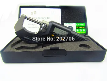 Elektronické Mimo Mikrometer 0-25 mm 25-50 mm 50-75mm 75-100mm 0.001 mm Digitálny Mikrometer Rozchod Meter, Mikrometer na Meranie Nástrojov