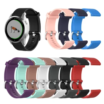 Textúra popruh pre Garmin Vivoactive 4S smart hodinky, príslušenstvo kapela nahradenie mäkký silikónový náramok náramky