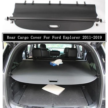 Zadné Cargo Kryt Pre Ford Explorer 2011-2019 Oblasť Opony Obrazovke Tieni Batožinového Priestoru Security Shield Auto Príslušenstvo Čierna