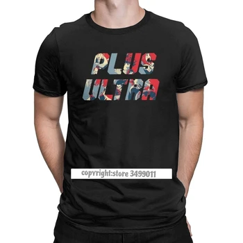 Plus Ultra, Môj Hrdina Akademickej Obce Topy T Shirt Mužov Premium Bavlna Vtipné Tričká Boku Č Hrdina Akademickej Obce Japonský Čaj Tričko Harajuku