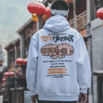 2020 nové módne pánske vytlačené hip-hop mikina s kapucňou bežné hoodie streetwear mužov a žien voľné Harajuku demon mikina
