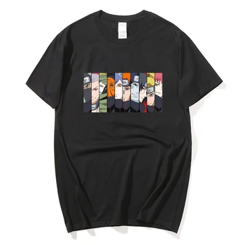 Právne naruto engraçado dos desenhos motívy camiseta homem sasuke gráfico verão tričko anime japonês hip hop t camisa streetwea