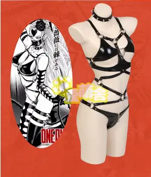 JEDEN ÚDER MUŽ Cosplay kostým Sexy lingeries kožené nastaviť súkromné fotografie zábery Cosplay kostým