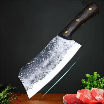 PEGASI Ručne kované vysoko uhlíkovej kuchársky nôž na krájanie, nôž retro domov kuchynský nôž super rýchly ostrý Japonský nôž nôž mäsiar