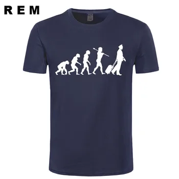 REM Top kvalita BAVLNY o krk heisenberg mužov tričko krátky rukáv tlačiť bežné Vývoj Pilot print T shirt pre mužov