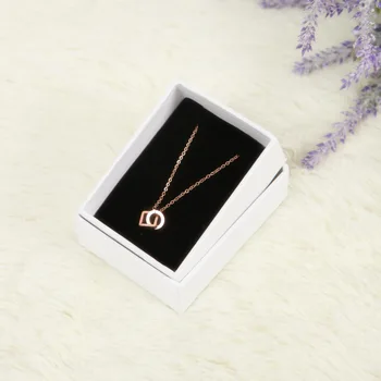 Nové Dorazí Krúžok Náušnice náhrdelník prívesok náramok šperky set Box Biely sulfátový papier políčok pre ženy darčekový balíček