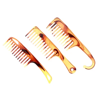 Široký Ozubeným Sprcha Hrebene Odolné Salon Vlasov Kefa Anti-Statické Vlasy Detangling Nástroj