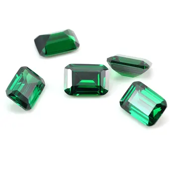 CSJ Vytvorené Emerald Voľné Drahokam Emerald Rez Nano Emerald Pre Striebro Montážne Krúžky Diy Šperky Jemné Rezanie