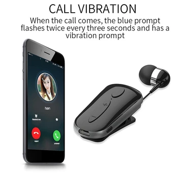 Vytiahnite Kábel Zdvíhateľnej K36 Bluetooth Headset Lavalier Zátkové Chrániče Sluchu Business Univerzálny Headset