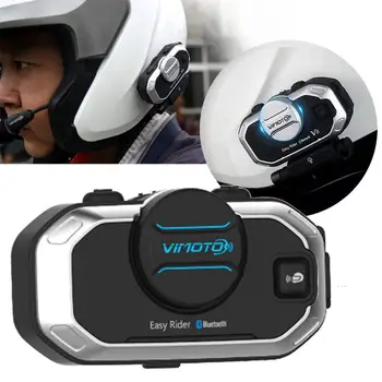 Anglická Verzia Easy Rider Vimoto V8 Headset Prilbu Na Motocykel, Stereo Slúchadlá Pre Mobilné Telefóny A Gps Rádio, 2 Spôsob