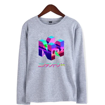 2020 Nové Módy Klasické Hráč N64 Tlač Crewneck t shirt Kostým t-shirt Harajuku Plus Veľkosť tričko Tee Hip Hop Streetwear