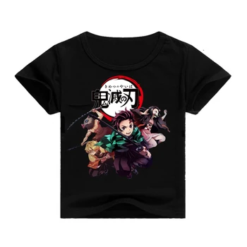 Hot Demon Tričko Slayer Grafické Deti Chlapci Dievčatá Hore Tees Streetwear Kimetsu Č Yaiba Tričko Oblečenie Japonské Anime Dieťa Zábavné
