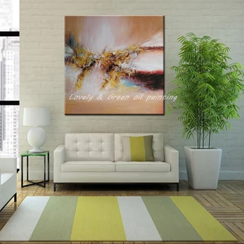Ručne Maľované Abstraktnú Olejomaľbu Na Plátne Moderné Nástenné Art Obrázky Pre Obývacia Izba Hotel Dekorácie Č Rám Darček