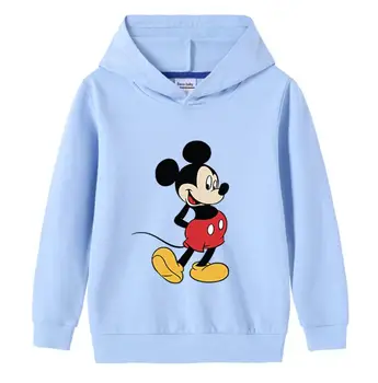 Disney Minnie Mickey Deti Chlapci Dievčatá Kapucí Cartoon Mikina Topy, Šaty, detské Kreslené Hoody Oblečenie