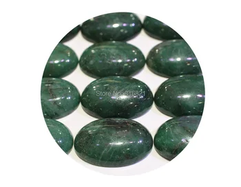( 12 Ks/lot) 22x30mm Afriky Green Jade Kameň Dome Oválne Cabochon Ploché Späť kameň cabochons pre DIY Šperky Robiť