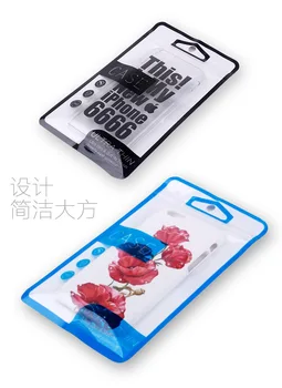 500 ks Veľkoobchod Mobilný Telefón puzdro Retail Balenie Balík Taška pre iPhone 5 5 6 7 Plus Plastové Ziplock Poly Pack