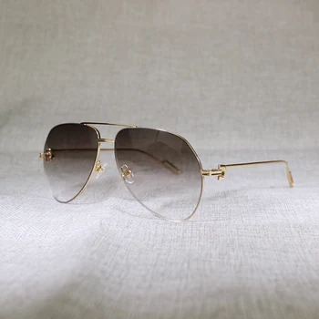 Vintage Oválne slnečné Okuliare Mužov Nadrozmerná Kovový Rám Okuliare pre Ženy Vonkajšie Klub Oculos Odtiene