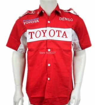 Letné módy Toyota vyšívané tričko-krátke rukáv šaty, módne oblečenie pre voľný čas