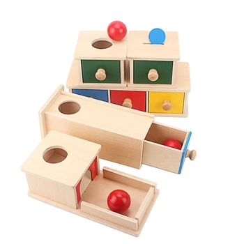Montessori Dreva Zápas Trvalé Box Batoľa, Dieťa Čerpať Box 8-12 Mesiac Hračky pre Dieťa Novorodenec Darček Ruky & Nohy Nálezcovi Malej Veľkosti