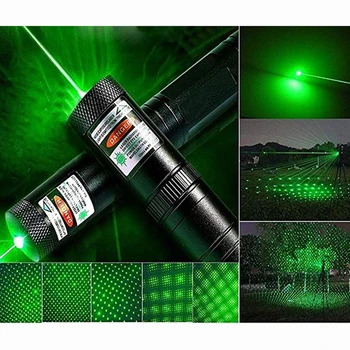 Silné Červené Zelené Laserové Ukazovátko 10000m 5mw Laser 303 Pohľad Zamerať Nastaviteľné Pálenie Lazer Pochodeň Pero