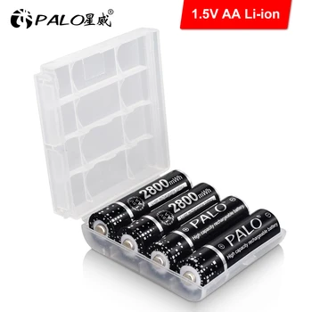 PALO Nové AA batérie AAA batérie 1,5 V Li-ion batérie typu AA Nabíjateľné Batérie aa/aaa Lítiové Batérie, Nabíjačky,Hodiny,Hračky