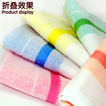 Vyrobené v Číne, trvalé, kvalitné bavlnené farebné uteráky s 5 farieb 27*57 cm, 35 gramov tenké uterák pre deti to face wash 1 taška