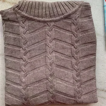 2019 Nové zimné tepláková súprava ženy Turtleneck Pletené mikina Módne Ženy oblečenie 2 Dielna sada dlhý rukáv Zrastov Športových oblek