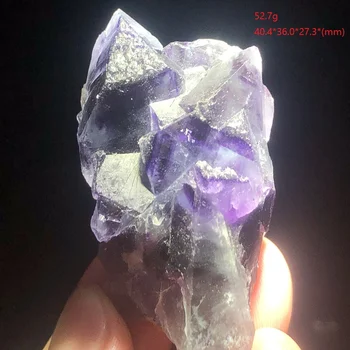 23.9-81.5 gNatural zriedkavé fialová fluorite minerálne jedinca a kamenné dekorácie liečivú energiu QUARTZ GEM
