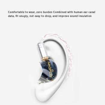 Magaosi K5PRO 5BA V Ear Monitory Profesionálne Slúchadlá Transparentné Športové Bezdrôtové Bluetooth Slúchadlá Mmcx Odnímateľný Kábel