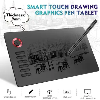 VEIKK Kreslenie Tablet A15Pro on-Line Vzdelávanie Umenie Grafický Tablet 10x6 cm Digitálne Kreslenie Pad Pre Umelcov 8192 Úrovne Tlaku