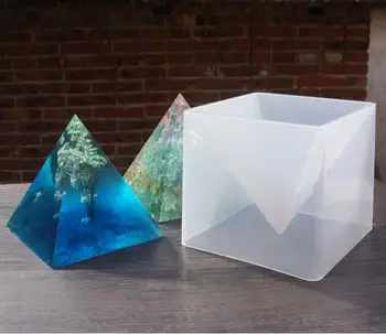 3D Super Pyramídy Silikónové Formy 15 cm DIY Ručne vyrábané Ozdoby, Dekorácie Plavidlá, Plesne Epoxidové Sušené kvety Formy
