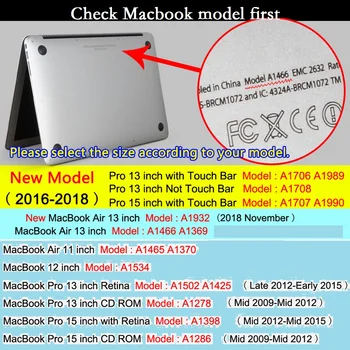 Nová Mäkká vlnená Plsť pre MacBook Air 13 A1466 Retina 13 15 Rukáv Notebook Prípad Pre Mac book Air Pro Retina 11 12 13 15 2018 Rukáv