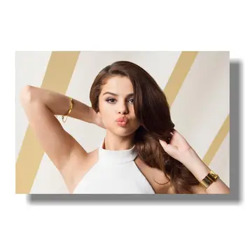 2019 Vlastné Selena Gomez, Plagát, Domáce Dekorácie Módne Hodvábna Tkanina Stene Plagát Vlastný Plagát vysokej kvality