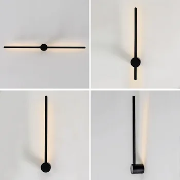 Nordic minimalistické línie nástenné svietidlo obývacia izba, spálňa, nočné uličky koridoru pozadí kreatívne nástenné svietidlo dekoratívne osvetlenie