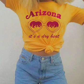 Arizona je To Suché Teplo Zábavné 90. rokov Tričko Ženy Estetické Grafické Tričko Bavlna, Krátky Rukáv Tričko Topy Žena Oblečenie Kvapka Loď