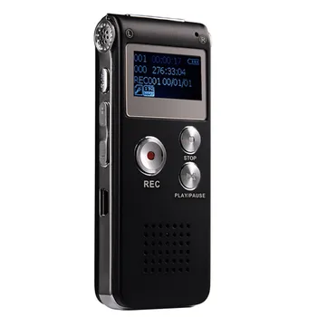 8GB, Hlasový Záznamník, MP3 Prehrávač USB Profesionálne Diktafón Digital Audio Hlasové Nahrávanie S Mikrofónom Pre Schôdze Reči