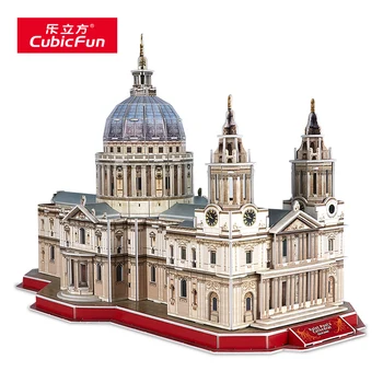 Zvedavosť 3D Svet Slávnej Architektúry Model, St Paul je Katedrála Kartóne, Montáž Bloky Darček pre Deti Dospelých