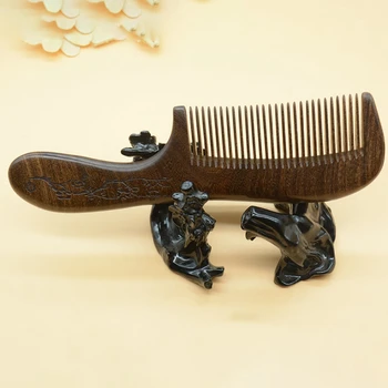 Vlasy Produkty Starostlivosti o Zdravie Populárne Prírodné Masážne Black Santalového dreva Rukoväť Vlasy Drevené Hrebene na Darček Kefy