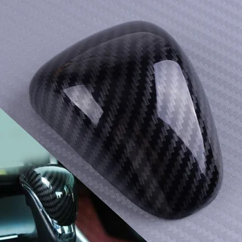 DWCX ABS Uhlíkových Vlákien Textúra Vnútorné Auto Radenie Gombík Kryt Výbava vhodné na Honda Accord 2013 2016 2017