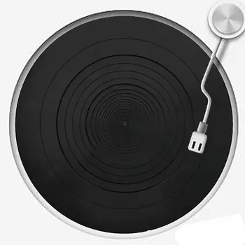 Anti-vibration Silikónové Podložky Gumy LP Antislip Mat pre Phonograph Gramofónu Vinyl Hráčov Príslušenstvo #917